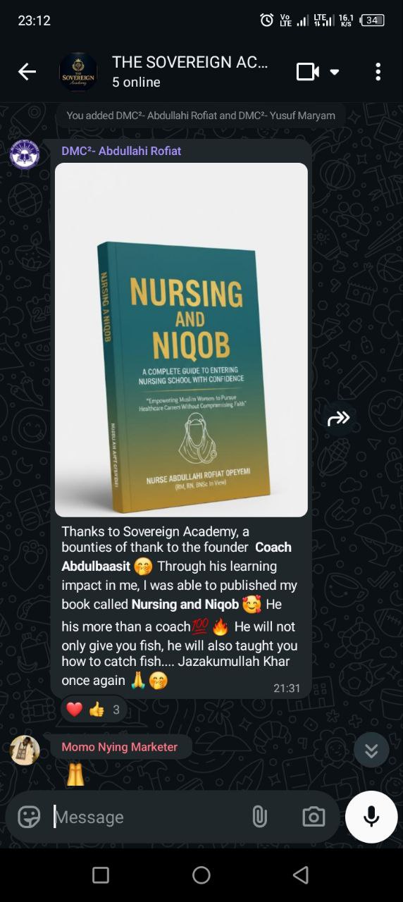 Client or student testimonial 7